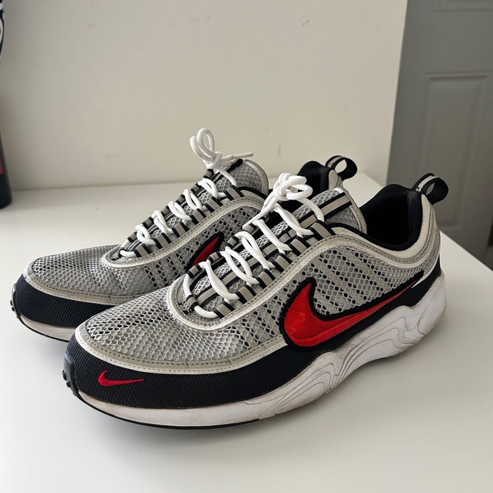 Nike Air Zoom Spiridon Sneakers - White and Red